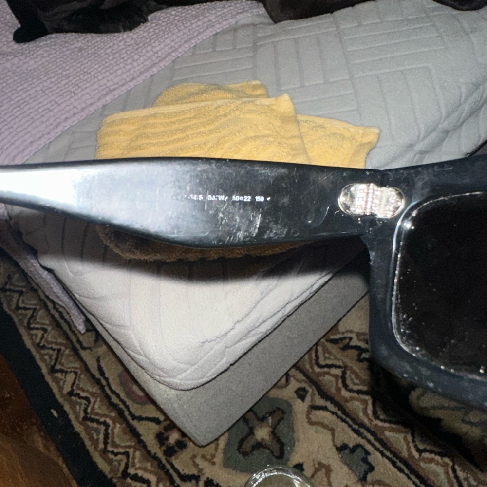 Celine Black Slim Rectangular Sunglasses - image 7